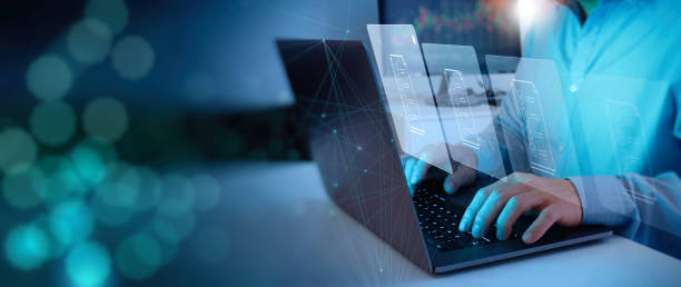 istock compliance rules and law regulation policy concept businessman working laptop computer on virtual screen, documents with checkbox lists 1363406033