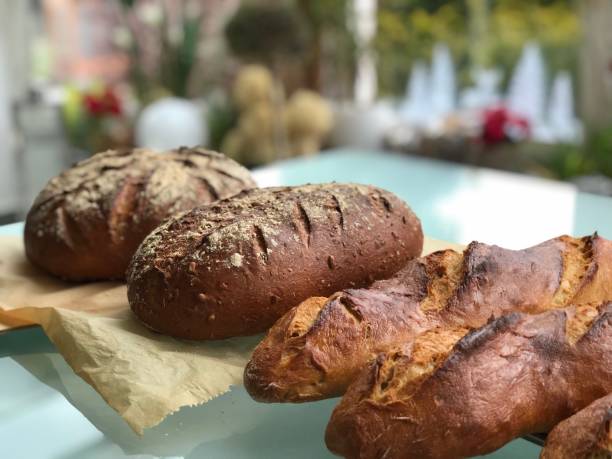 istock Homemade bread and baguette 1363406197