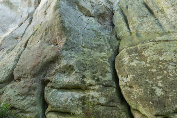 istock Natural Sand Stone Rock Climbing Wall 1363407103