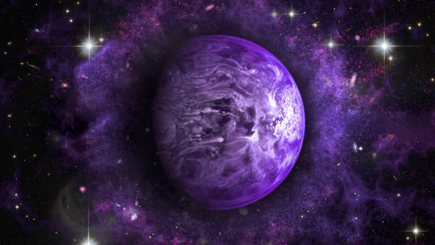 Alien planet in space. Elements of this image furnished by NASA.