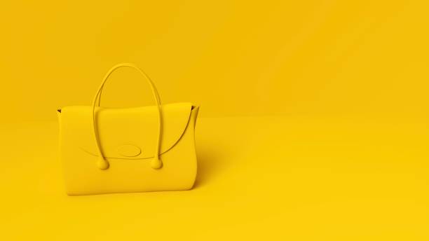 istock Monochromatic yellow hand purse 1363415161