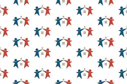 People Success Seamless Pattern Design Vector Pattern Template ...