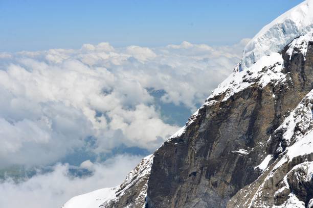 Swiss Alpine Mountains stock photo