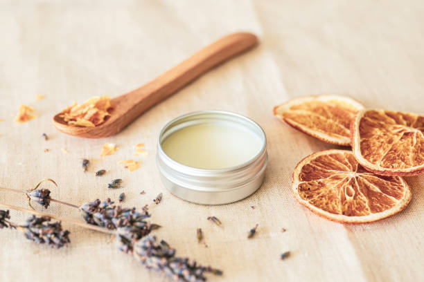istock Natural lip balm, moisturizing cream. 1363433891