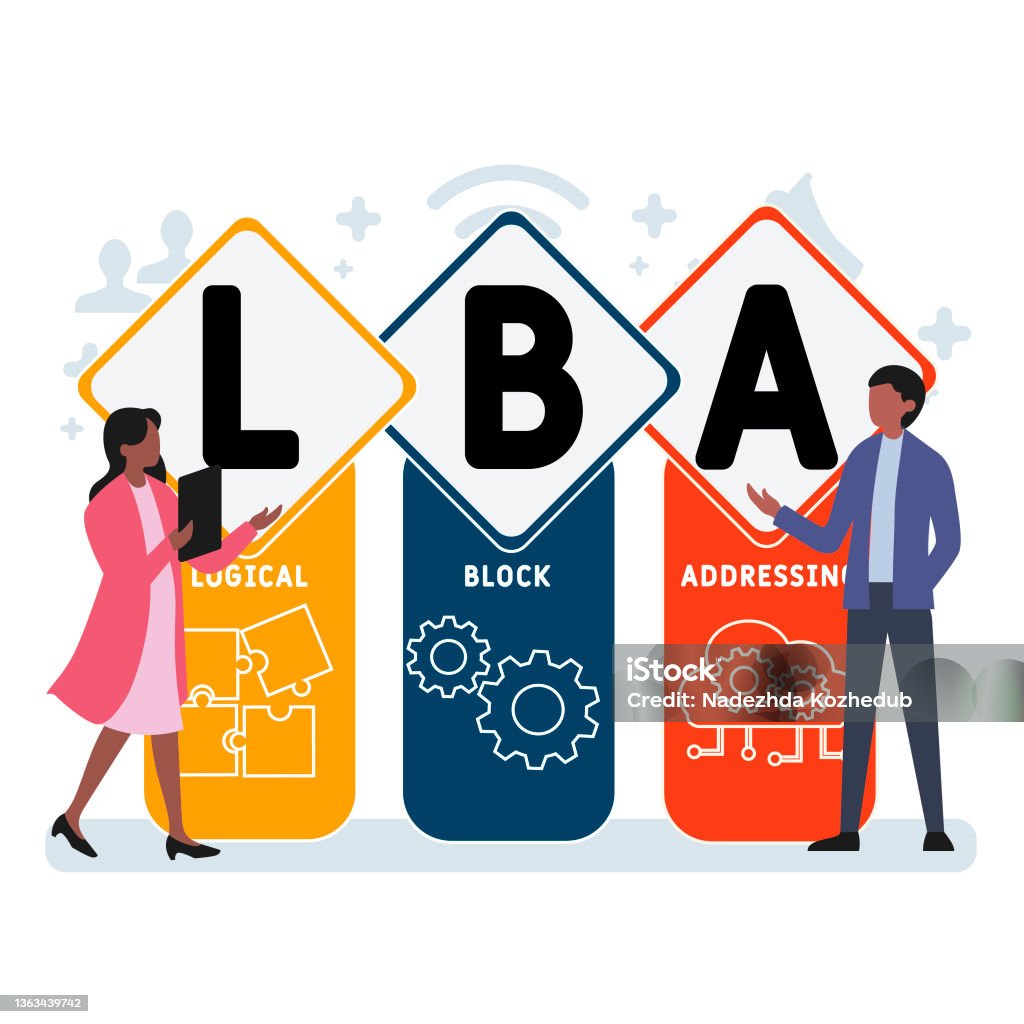 Lba Letter Examples Lba Logical Block Addressing Acronym Stock Illustration - Download ...