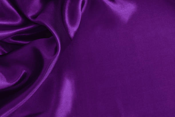 istock Purple fabric cloth texture for background and design art work, beautiful crumpled pattern of silk or linen. 1363442206