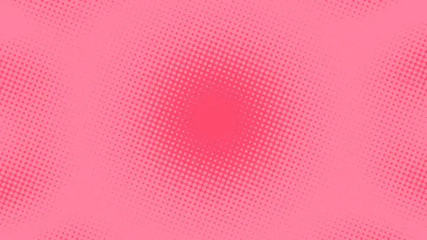 Vector illustration of Pink pop art background in retro comics book style