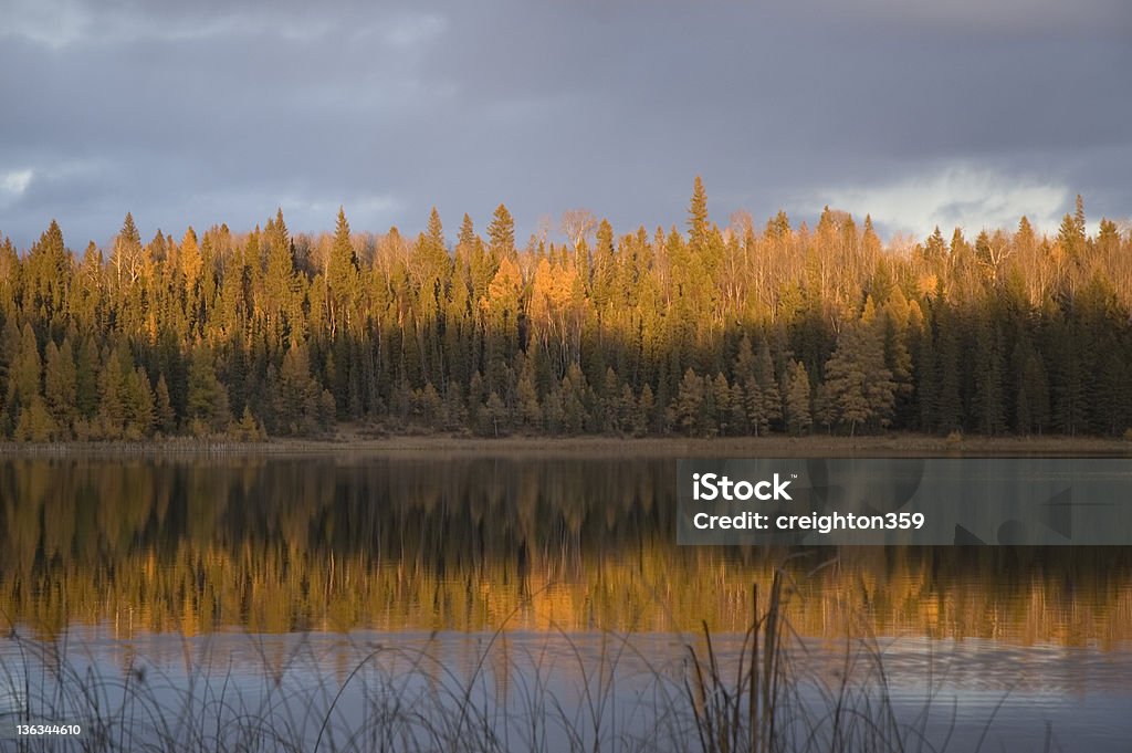 Sonnenuntergang auf Grayling, Riding Mountain National Park - Lizenzfrei Fotografie Stock-Foto