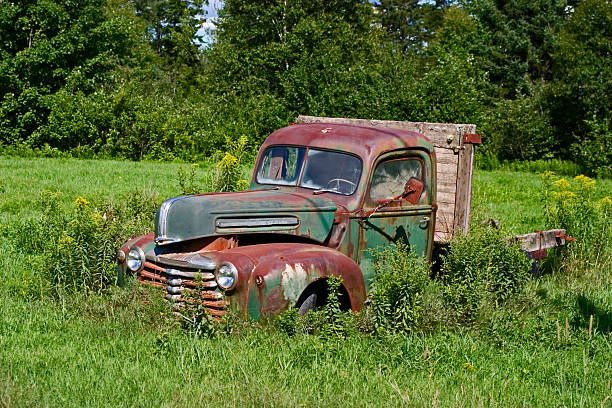 istock Old Abandoned Pickup Truck 136344654