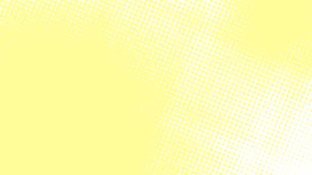 Vector illustration of Pop art background in retro comics book style with halftone texture, light baby yellow color. Cartoon funny backdrop mockup vector illustration eps10