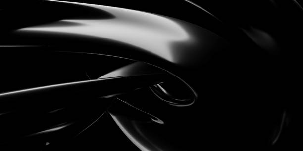 istock abstract black organic round curve geometic shape 3d render illustration 1363447430