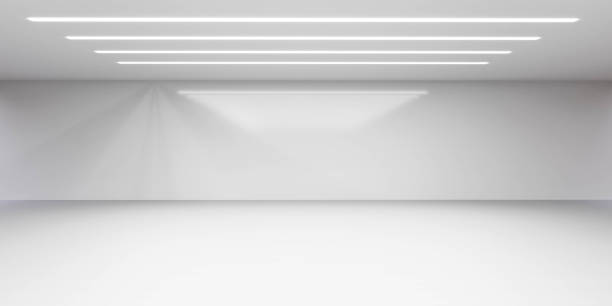 istock modern white living loft room with glossy wall surface and reflections empty wall 3d render illustration 1363449988