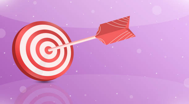 istock Red target with an arrow in the top ten 3d 1363452026