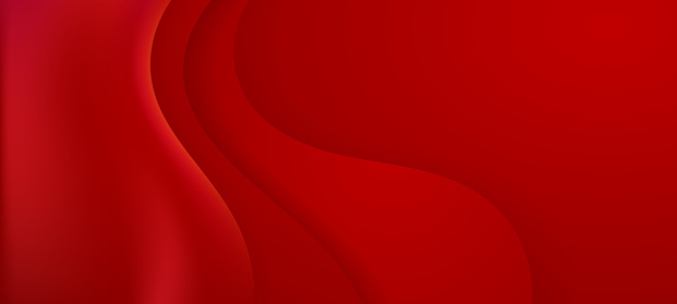 Abstract red gradient fluid wave background with geometric shape. Modern futuristic background. Can be use for landing page, book covers, brochures, flyers, magazines, any brandings, banners, headers, presentations, and wallpaper backgrounds