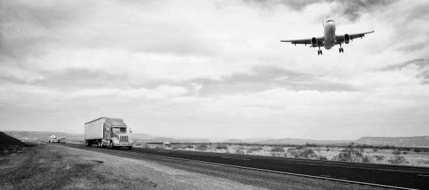 istock Truck and Airplane. 1363465437