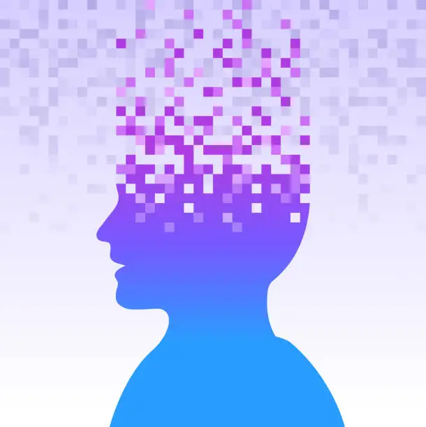 Vector illustration of Digital Person