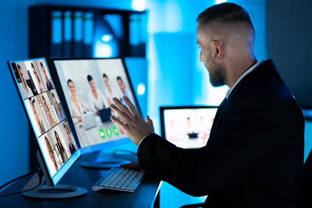 istock Online Business Meeting Call On Computer 1363479102