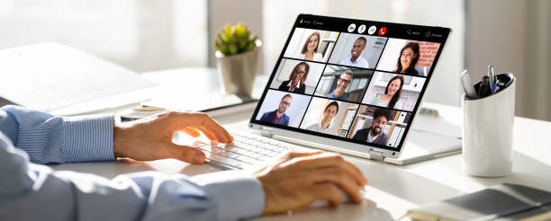 istock Online Digital HR Video Conference Webinar 1363479371