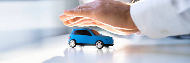istock Vehicle Insurance. Toy Car Guarantee 1363480285