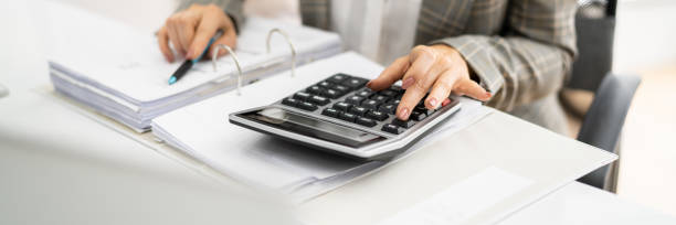 istock Accountant Calculating Financial Budget 1363480808