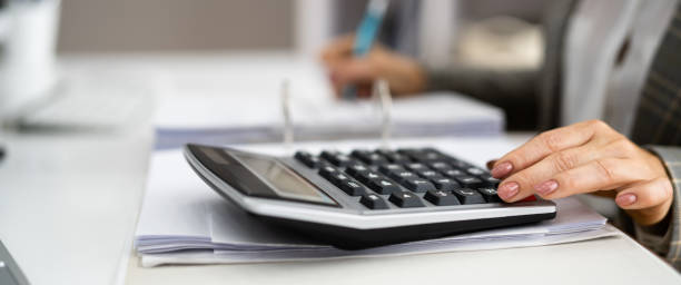 istock Accountant Calculating Financial Budget 1363480813