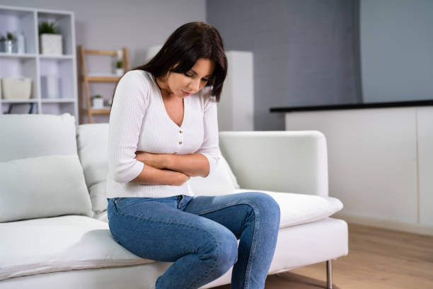 istock Women With Stomach Ache 1363482573