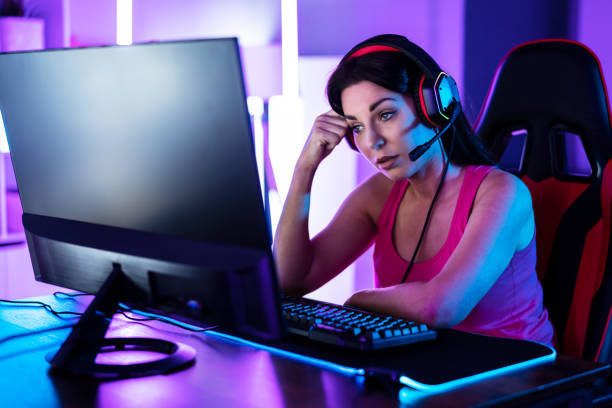 istock Sad Upset Young Online PC Video Gamer 1363482628