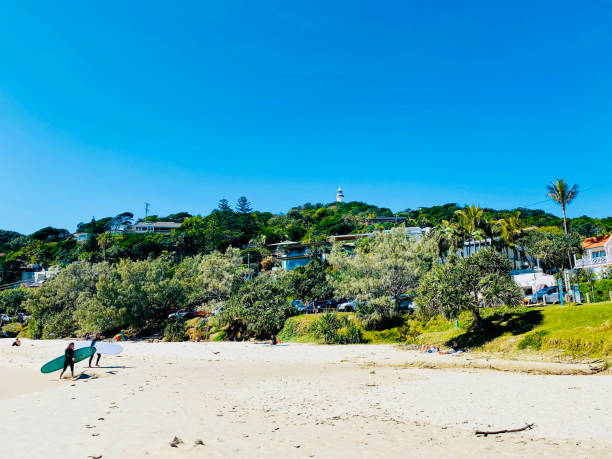 Wategos Beach Landscape stock photo
