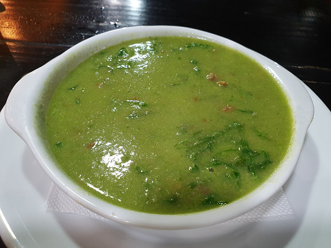 Caldo Verde is a cabbage soup, typical of the North Region of Portugal, and very in Brazil.