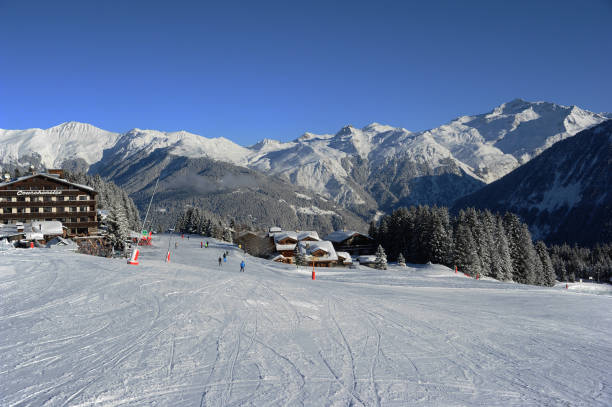 istock Courchevel ski resort slopes 1363498397