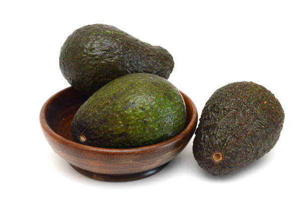 istock Avocados on a white background 1363505349
