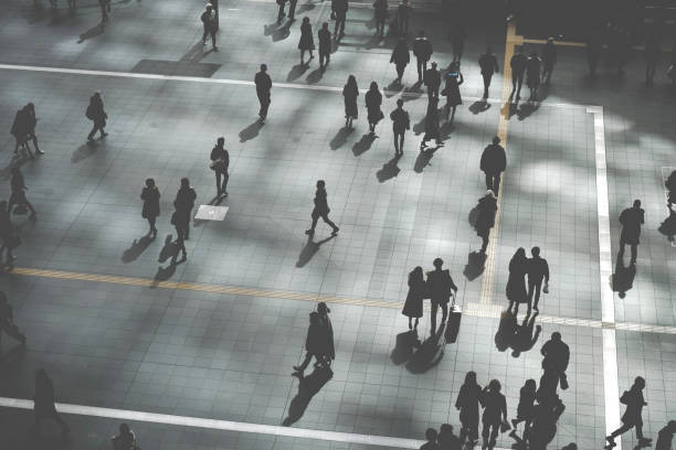 istock Japanese people walking at Umeda in Osaka 1363516852