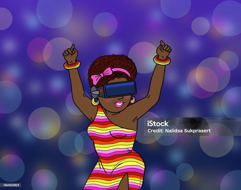 Dancing Metaverse Metaverse Virtual Reality Woman Dancing Stock Illustration - Download ...
