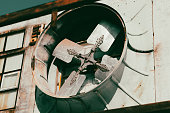 Exhaust fan in old factory