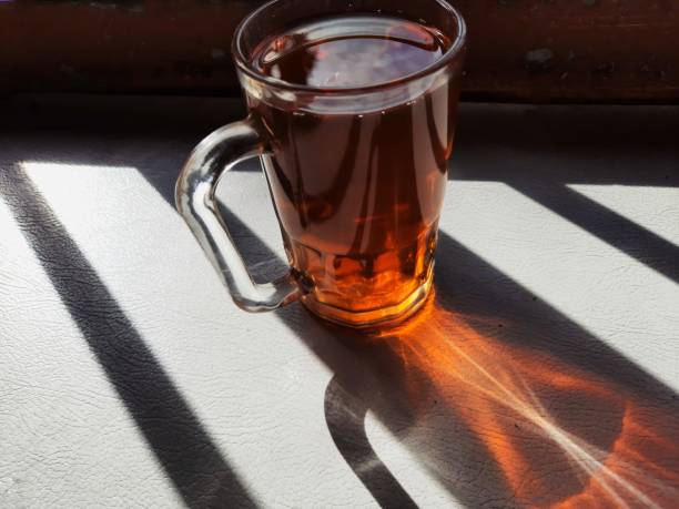 This is black tea or jasmine tea served in warm to hot in a big glass, this drink very common in Indonesia, especially as main drinks menu in street vendor up to restaurants level. Food and drink. Herbal drinks.