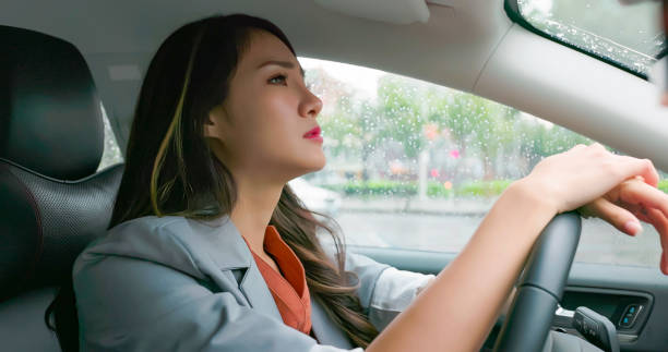 istock Woman feel depressed in car 1363552196