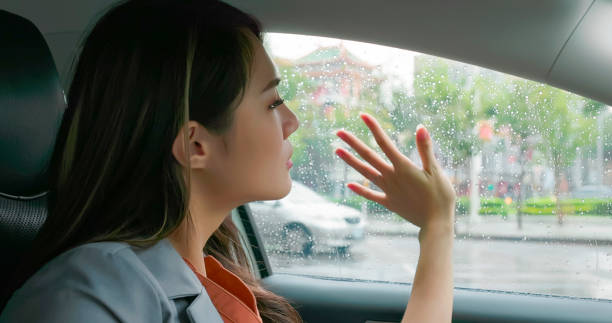 istock Woman feel depressed in car 1363552325