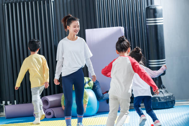 istock Physical fitness training on teachers and students 1363556227