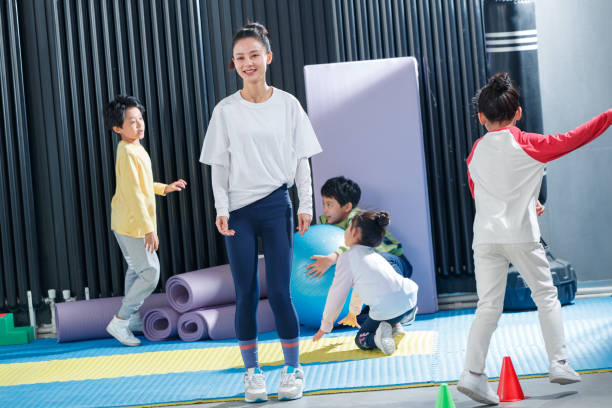 istock Physical fitness training on teachers and students 1363556268