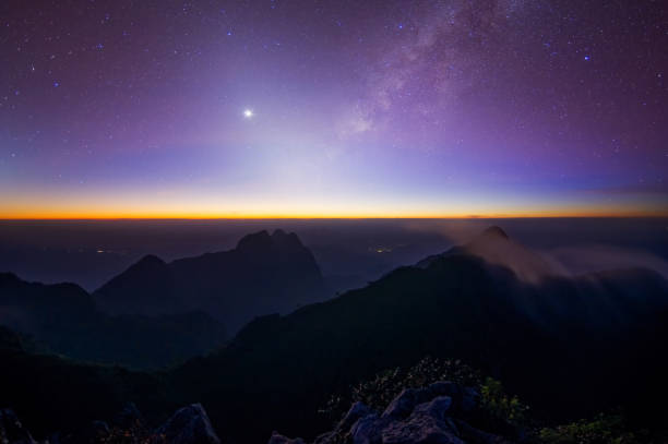 Milky Way and zodiacal light at Doi luang chiang dao.