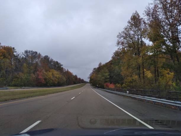istock Autumn drive to Shelby forest 1363561760