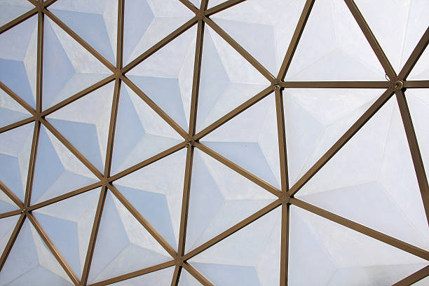 istock roof structure of botanical dome 136356609