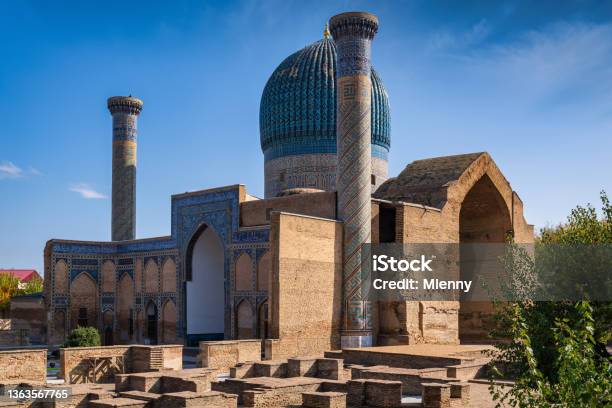 Amir Temur Mausoleum Guri Amir Samarkand Uzbekistan Stock Photo - Download Image Now