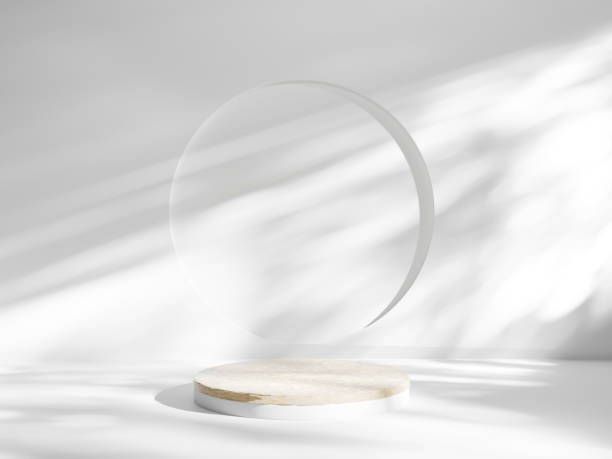 istock 3D rendering. Podium background for cosmetic product presentation and advertisement. 1363572763