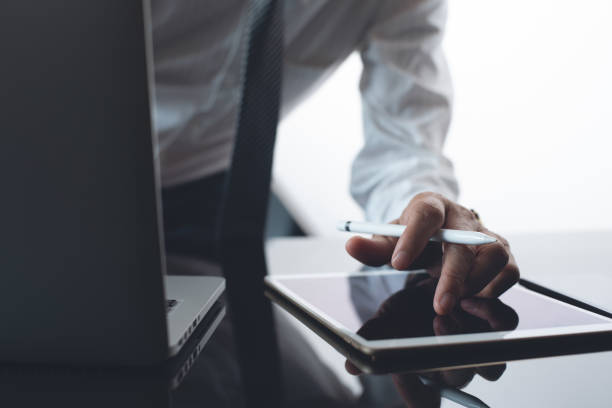 istock Businessman working in modern office 1363574527