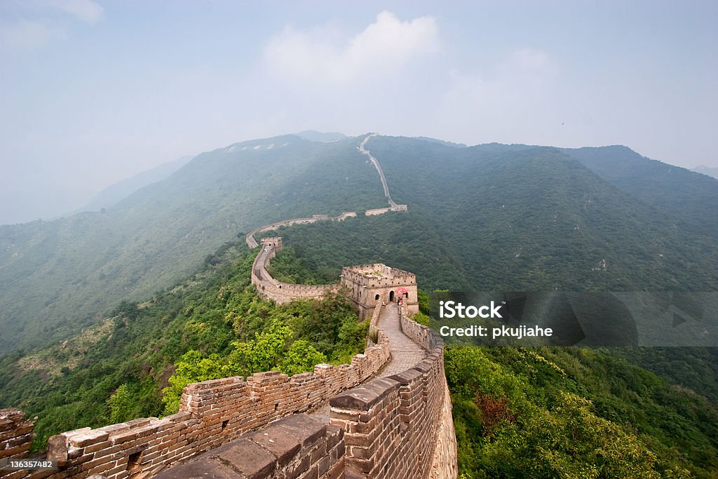 Grande Muraglia cinese - Foto stock royalty-free di Albero