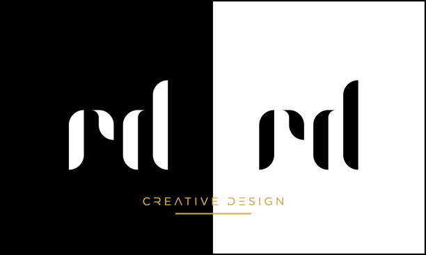 RD, DR Alphabet Letters Abstract Luxury Logo Icon Monogram RD, DR Alphabet Letters Abstract Luxury Logo Icon Monogram r and d stock illustrations