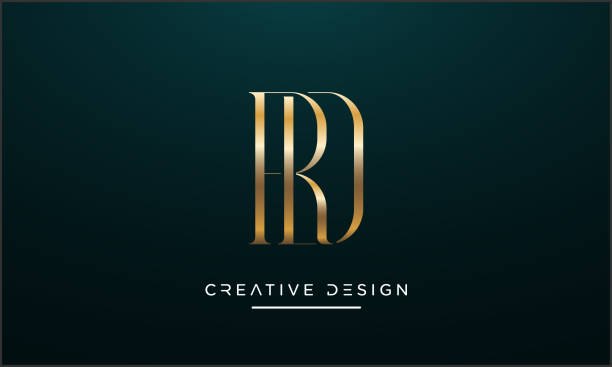 RD, DR Alphabet Letters Abstract Luxury Logo Icon Monogram RD, DR Alphabet Letters Abstract Luxury Logo Icon Monogram r and d stock illustrations