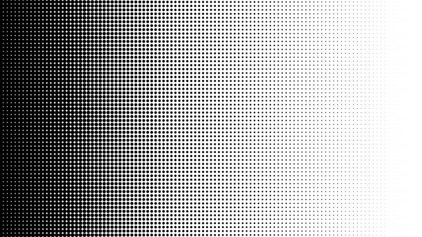 stockillustraties, clipart, cartoons en iconen met gradient of halftone black dots on a white background. pop art texture. comic background. vector illustration. - de puntjes verbinden