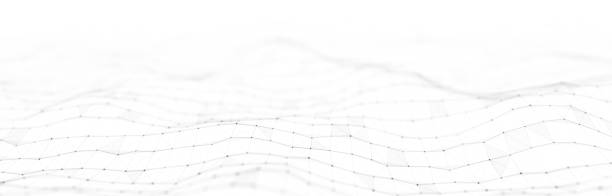 istock Wave of particles. Digital wave background concept. Abstract technology background. Big data visualization. 1363585272